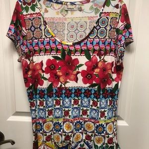 Desigual short sleeve patterned tee